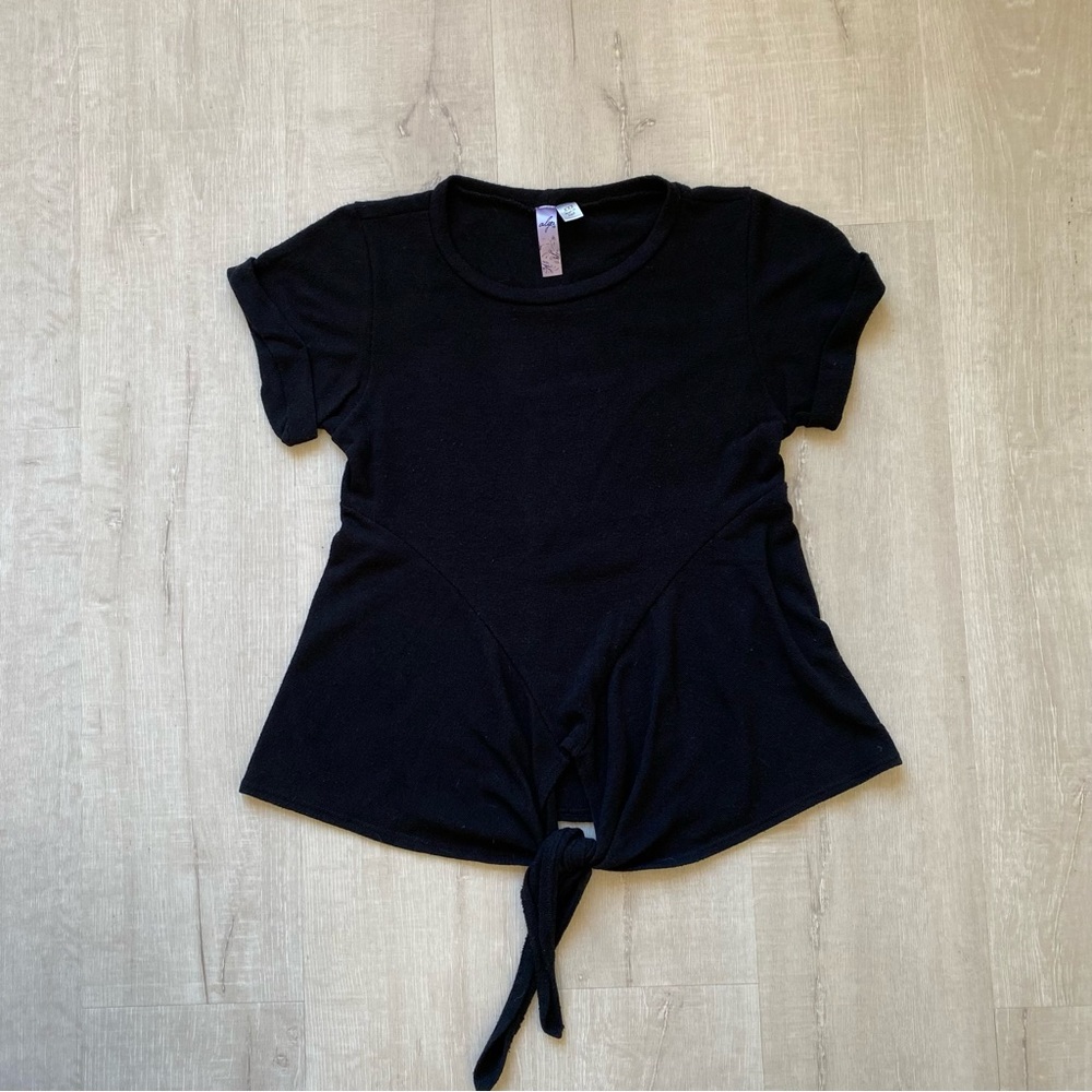 Alya Francesca’s Waist Tie Sweater, Black, Size XXS
